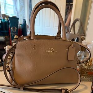 Coach Beige Leather Satchel